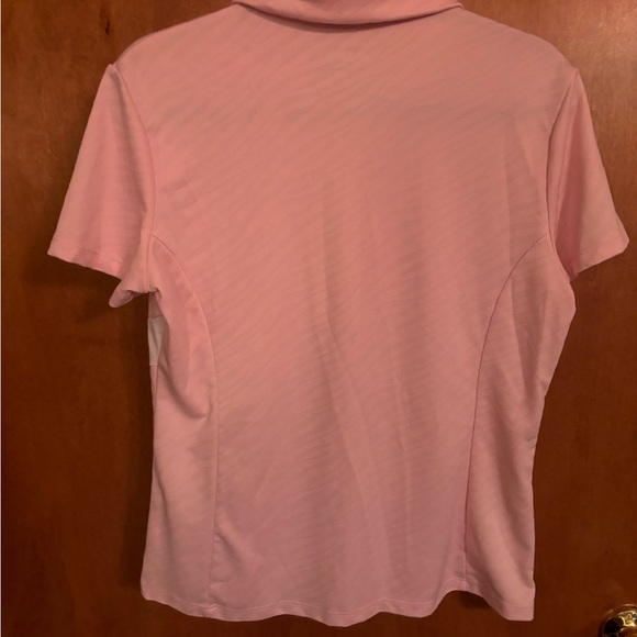 Ladies NVO golf shirt pink and white size L - Picture 3 of 4